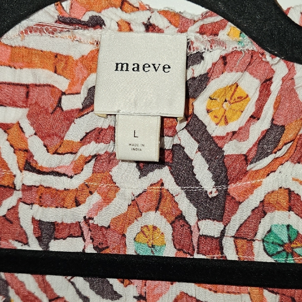 Maeve Ruffle Yoke Blouse (L) - Picture 2 of 8